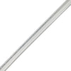 Large Silver Piping 3/8''(H) x 3/16'' Bead with Lip