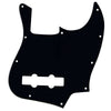 Mojotone Electric Guitar Pickguard for Jazz Bass Gloss Black 3 Ply