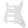 Mojotone Electric Guitar Pickguard for American Strat HSS Gloss White 3 Ply
