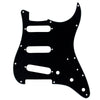 Mojotone Electric Guitar Pickguard for American Strat SSS Gloss Black 3 Ply