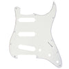 Mojotone Electric Guitar Pickguard for American Strat SSS Gloss White 3 Ply