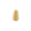 A stratocaster guitar selector switch tip in a cream color. This tip is a direct replacement for 3-way and 5-way selector lever switches with a universal fit.