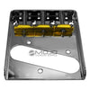 Vintage Tele 3-Brass Saddle Bridge (Chrome)