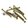 Humbucker Pickup Mounting Screws Gold (Set of 10)