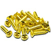 Fender Pickguard Screws Gold #4 x 1/2 (Set of 20)