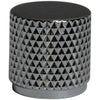 Flat Top Knurled Knob (Chrome)