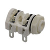 4-Lug 1/4" Jack with Plastic Nut (White)