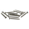 Stainless Back Panel Screws for Open Back Cabinets (Set of 12)