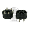 8-Pin PC Mount Phenolic Tube Socket