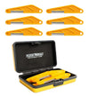 Music Nomad 6 pc. Electric Guitar Diamond Coated Nut File Set - Light Strings, with Storage Case