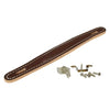 American Made Fender Style Raised Brown Leather Handle (w/ Hardware)