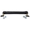 Large Black Leather Handle with Gold Mounting Brackets (Includes Hardware)