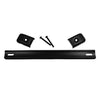 Black Plastic Strap Handle with Black Metal End Caps (Incl. Mounting Hardware)