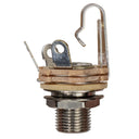 A Switchcraft L12A 1/4'' Shorting Jack (Long Bushing) on a white background.