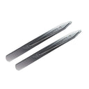 Two metal Fender 16 inch tilt-back legs intended for Twin Reverb and Pro cabinets.