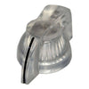 Mojotone Flat Topped Transparent Chicken Head Knob
