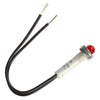 Vintage British Style 120v Round Red Indicator Light