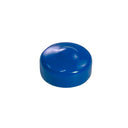 A blue potentiometer dust seal used on Mojotone wah guitar potentiometers. It also fits on CTS and CGE full sized guitar potentiometers.