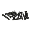 Black Oval Head Machine Screw For Cabinets (Set of 12)