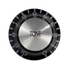 Top Hat Tone Knob (Black/Silver)