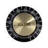Top Hat Volume Knob (Black/Gold)