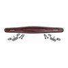 Fender Style Raised Brown Leather Handle (w/ Hardware)
